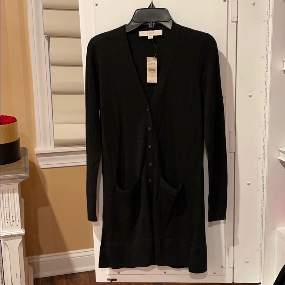 Loft long sleeve button front cardigan XSP NEW